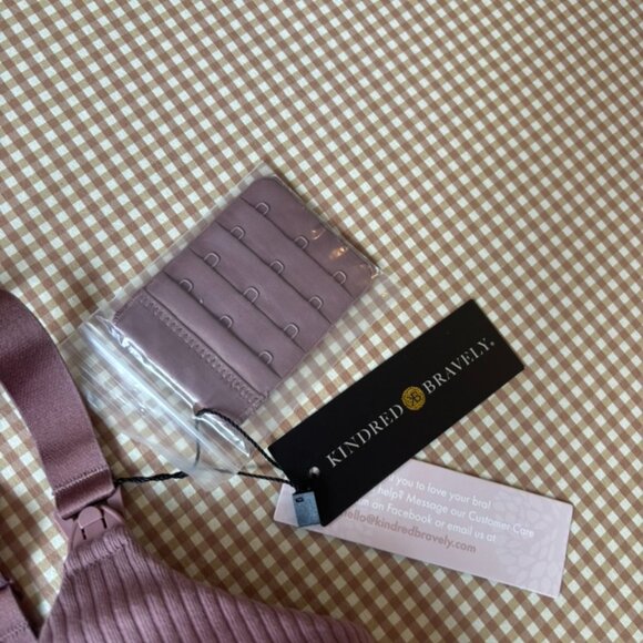 Kindred Bravely SMALL Bra Mauve Simply Sublime Nursing Wireless Back Closure - Picture 9 of 11